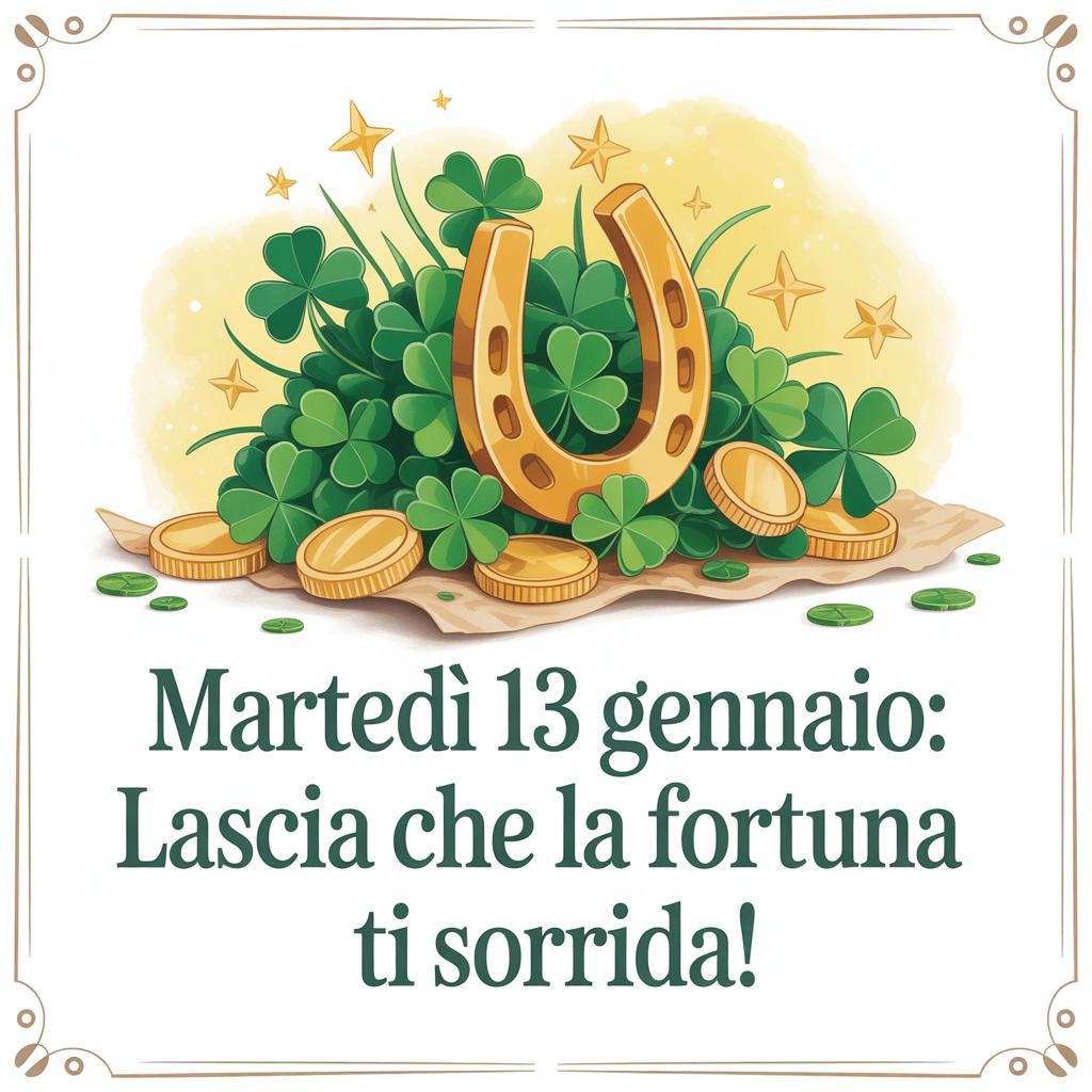 Martedì 13 gennaio: lascia che la fortuna ti sorrida!