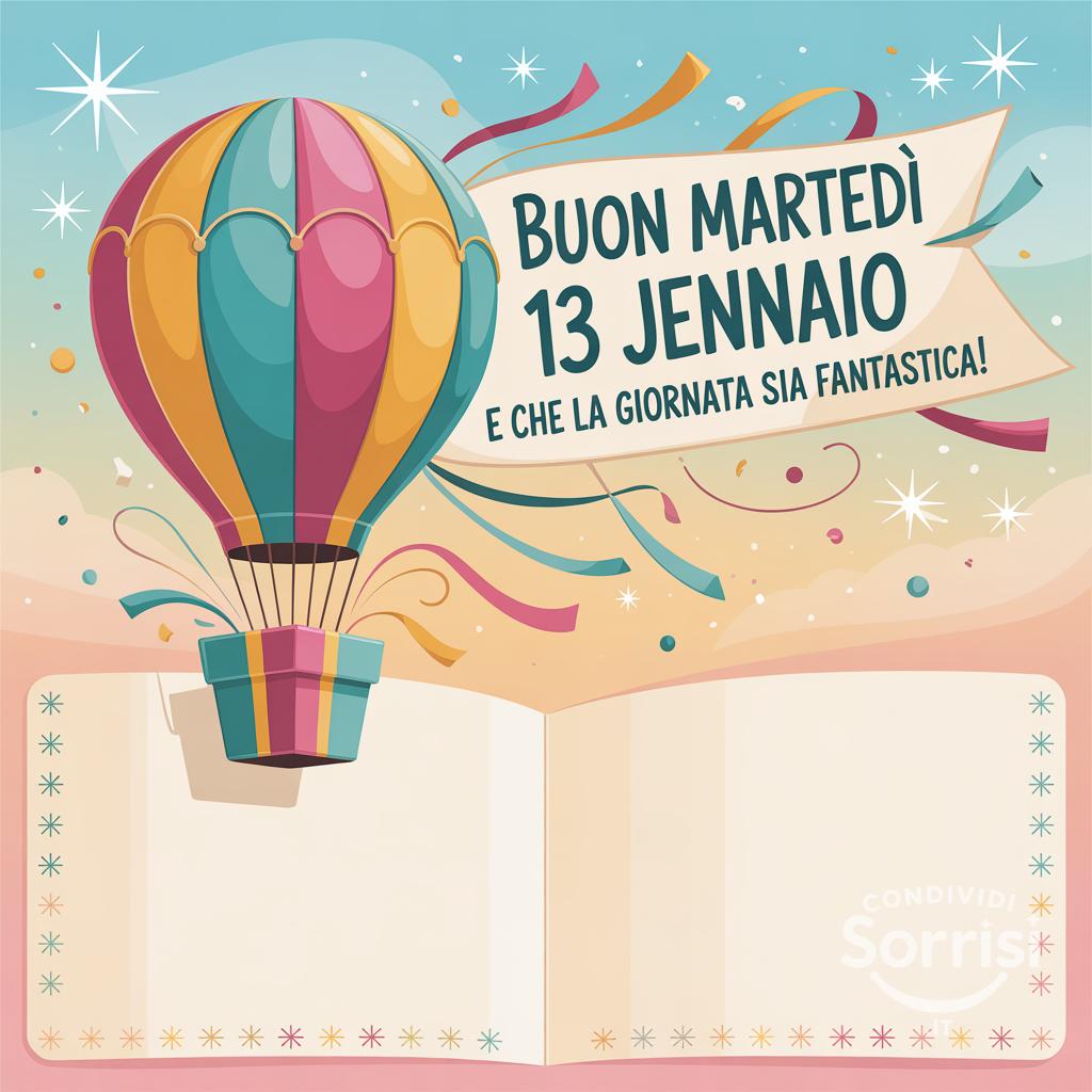 Buon martedì 13 gennaio e che la giornata sia fantastica!