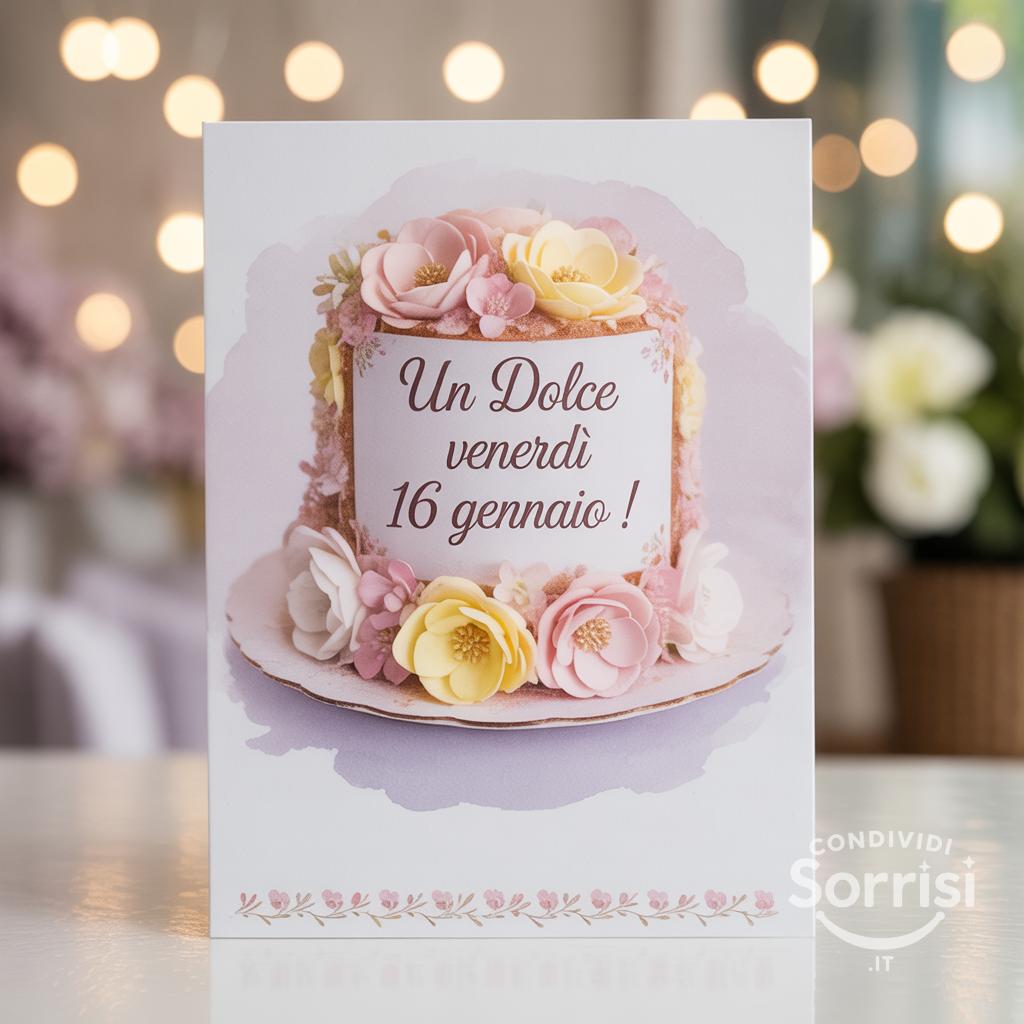 Un dolce venerdì 16 gennaio !