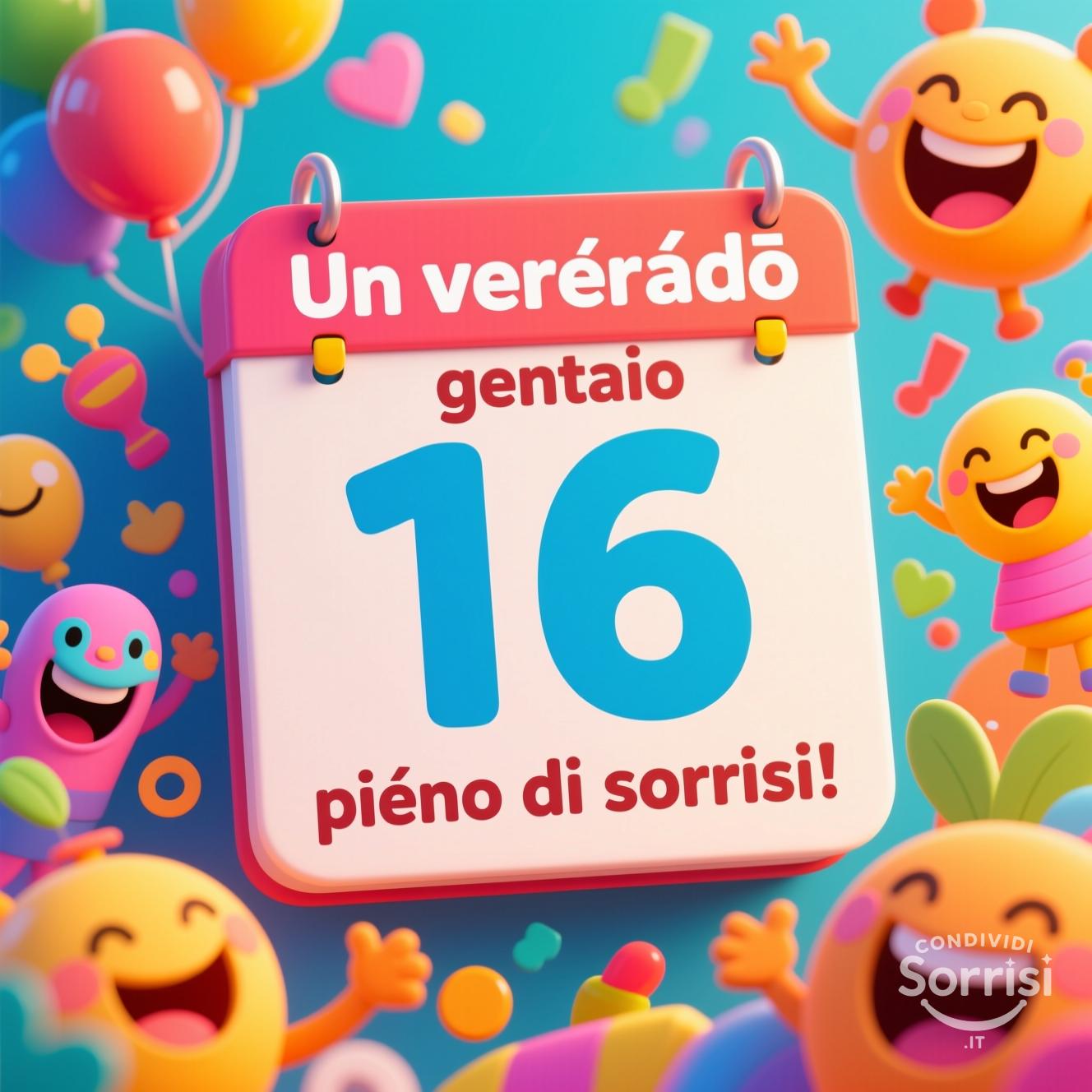 Un venerdì 16 gennaio  pieno di sorrisi!