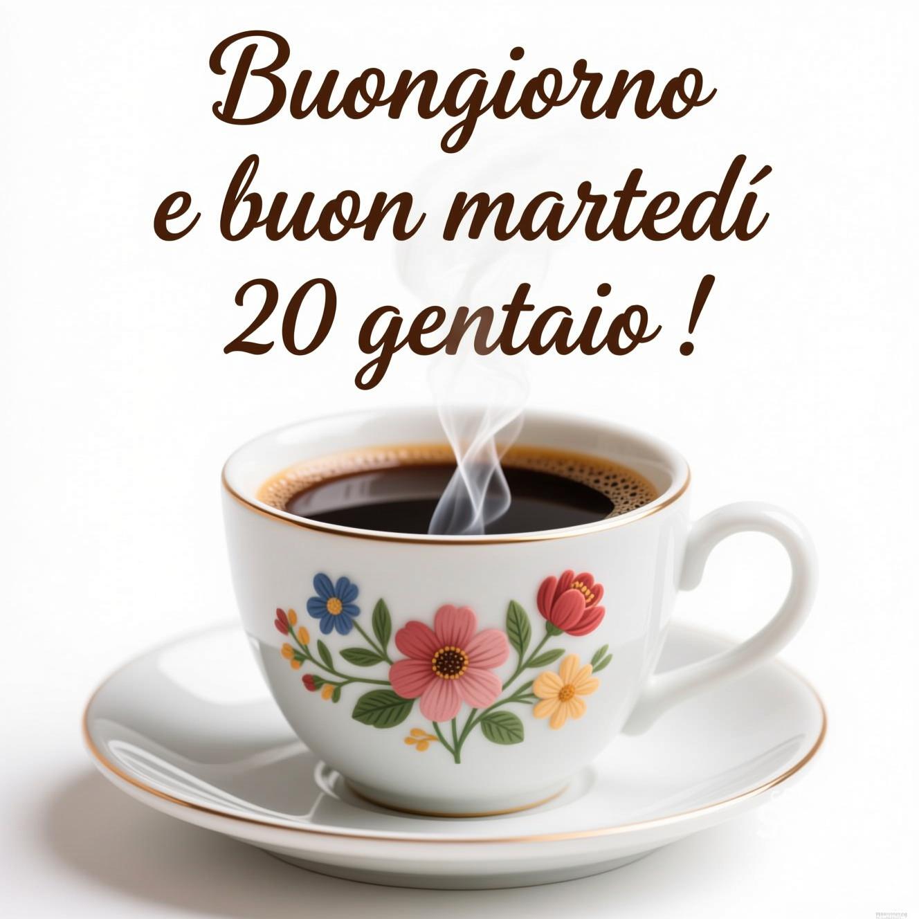 Buongiorno e buon martedì 20 gennaio !