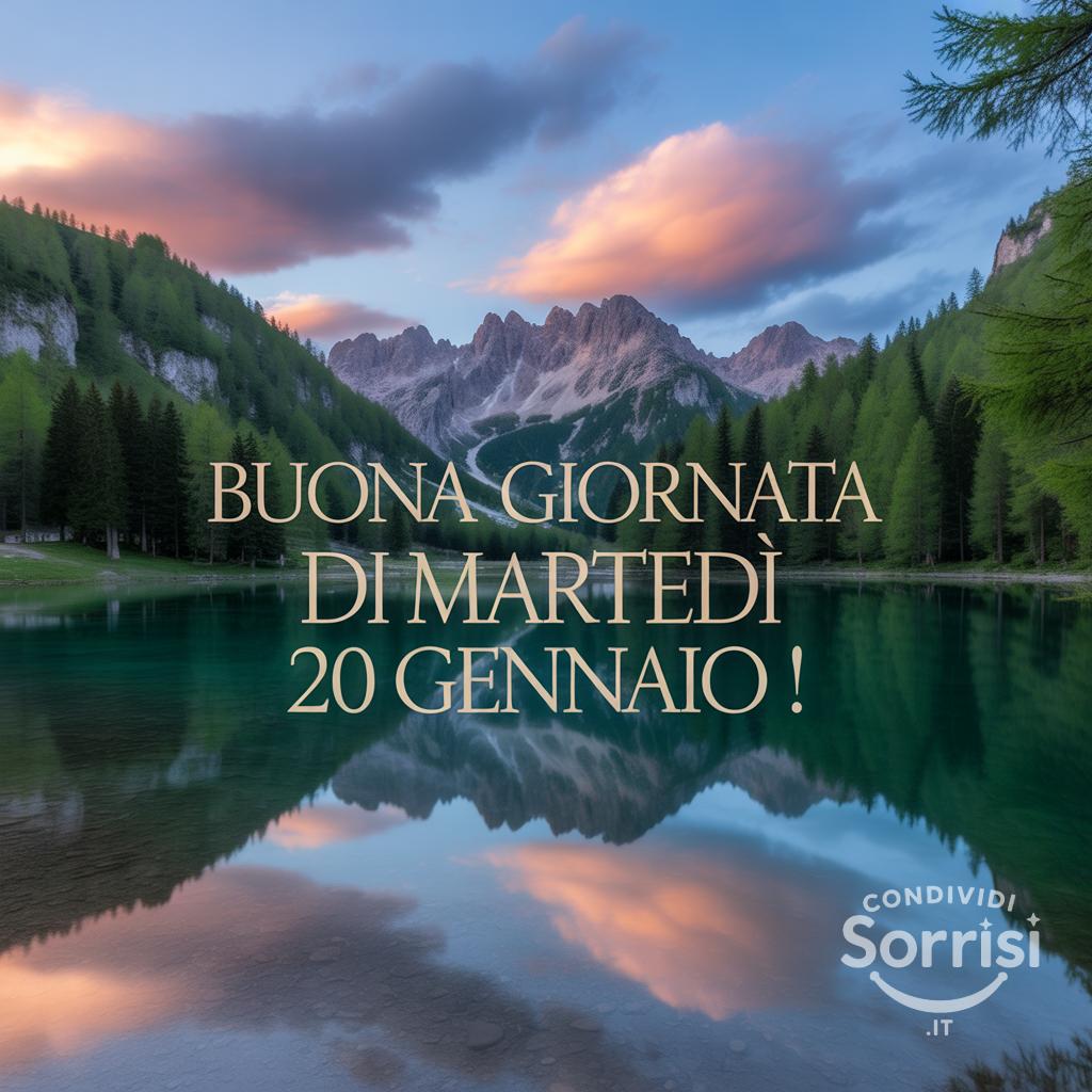 Buona giornata di martedì 20 gennaio !