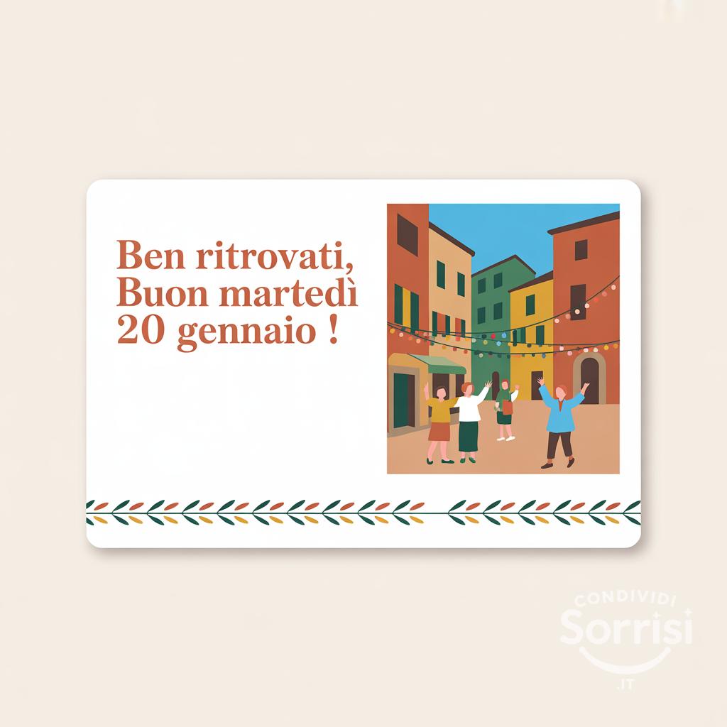 Ben ritrovati, buon martedì 20 gennaio !