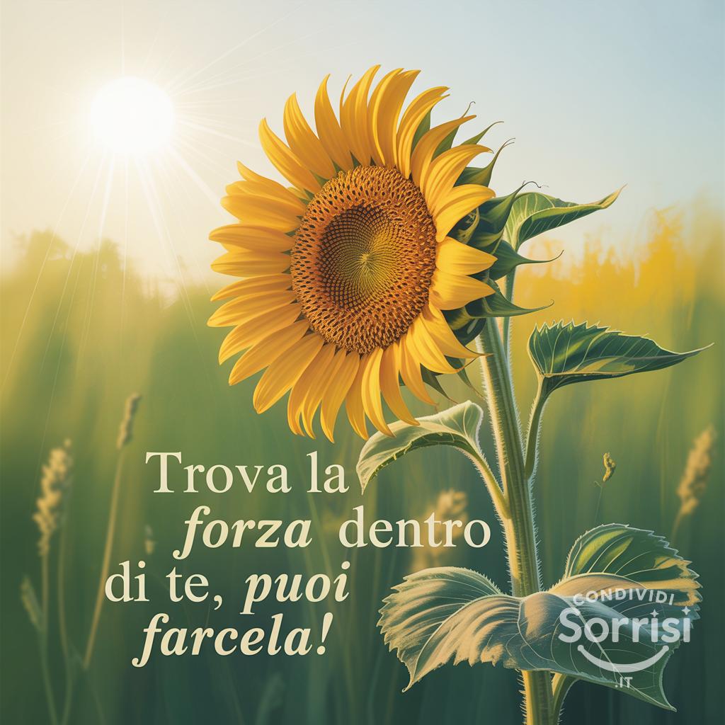 Trova la forza dentro di te, puoi farcela!