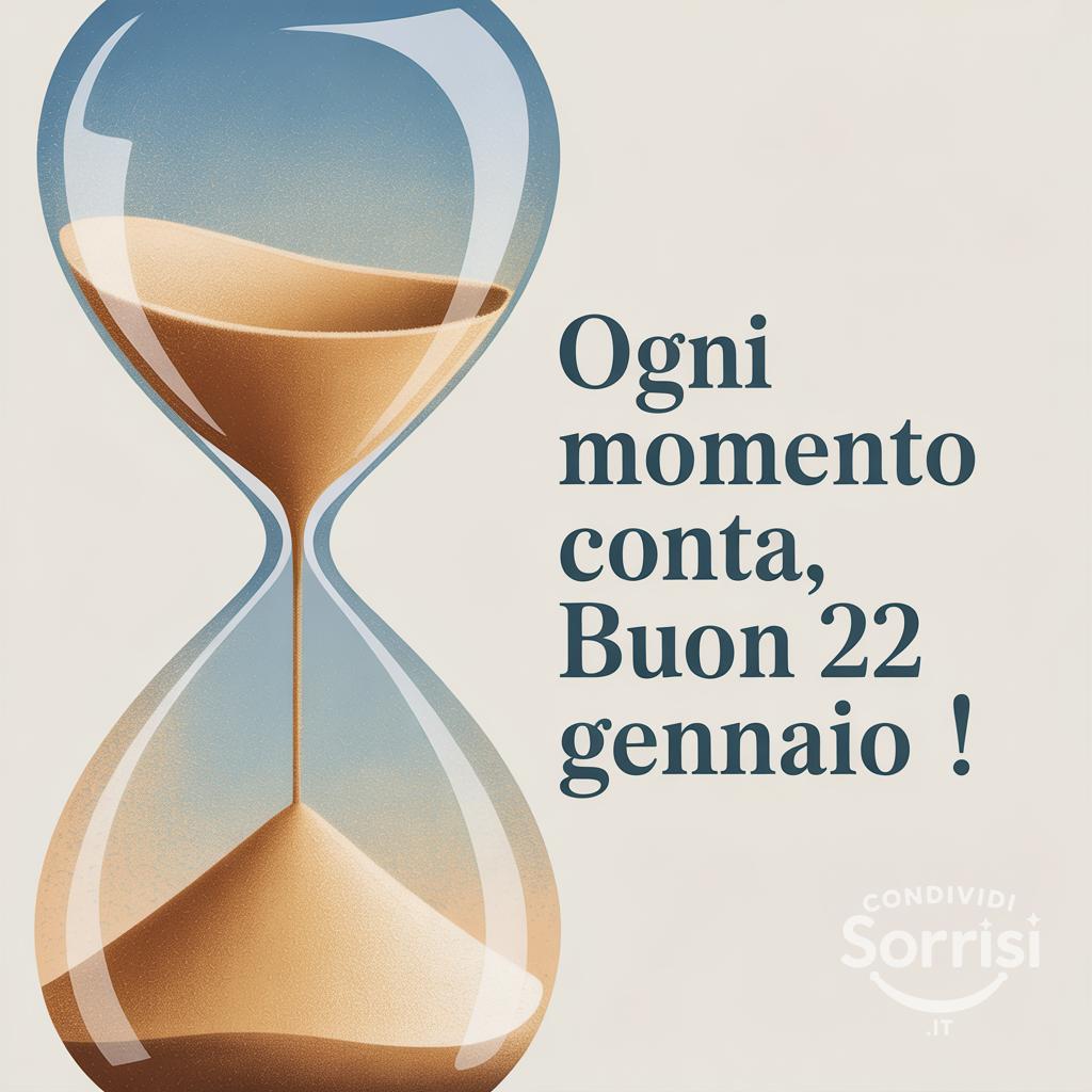 Ogni momento conta, buon 22 gennaio !