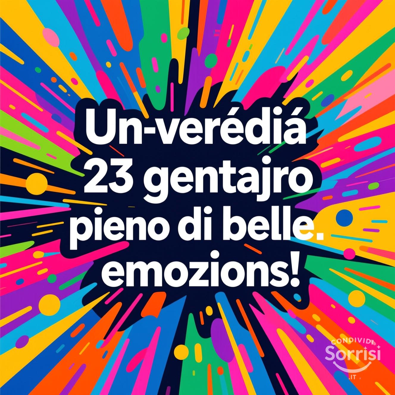 Un venerdì 23 gennaio  pieno di belle emozioni!