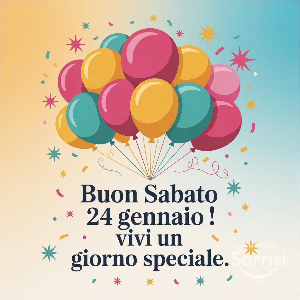 Buon sabato 24 gennaio ! Vivi un giorno speciale.