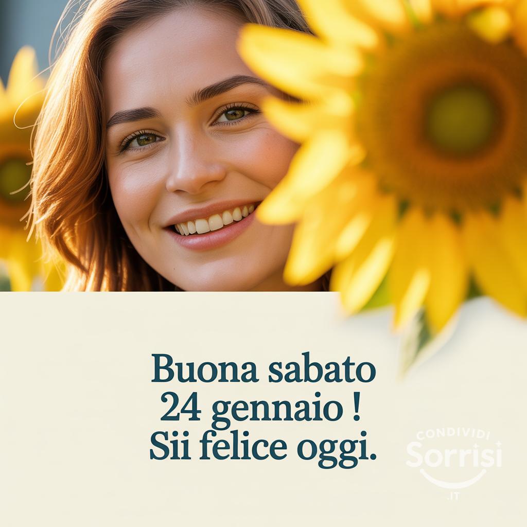 Buona sabato 24 gennaio ! Sii felice oggi.