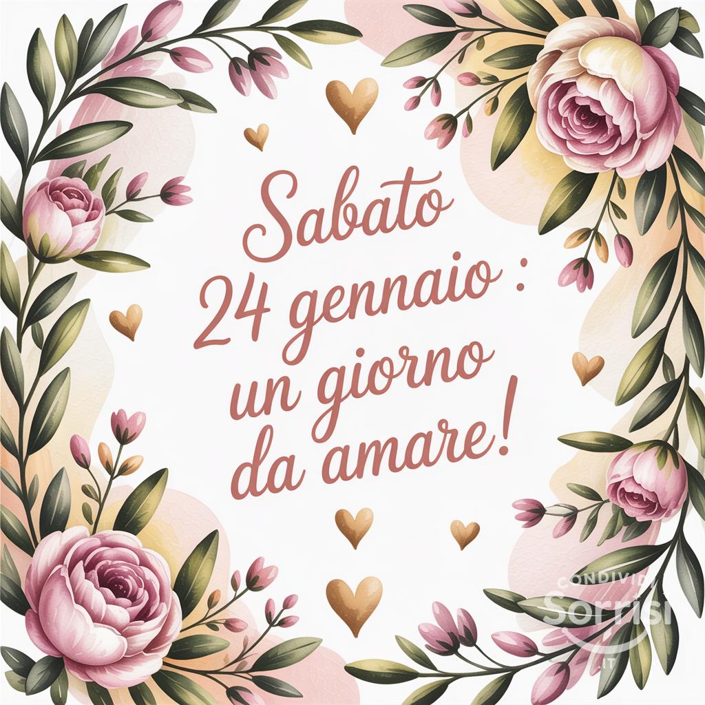 Sabato 24 gennaio : un giorno da amare!