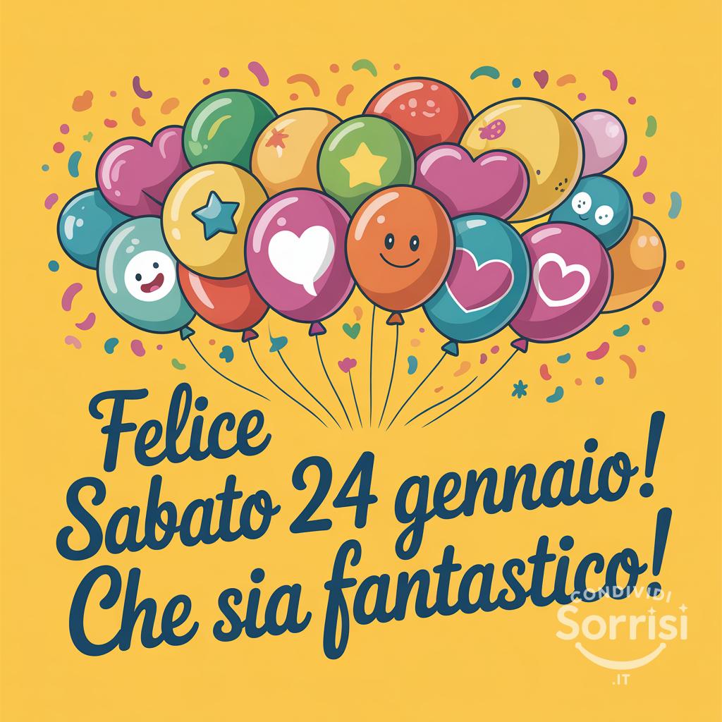 Felice sabato 24 gennaio ! Che sia fantastico!