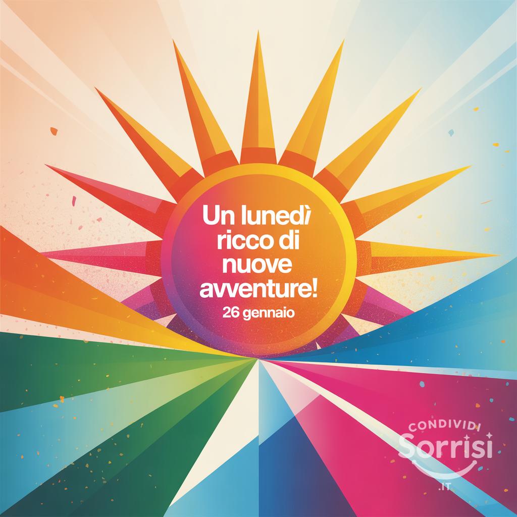 Un lunedì ricco di nuove avventure! 26 Gennaio .