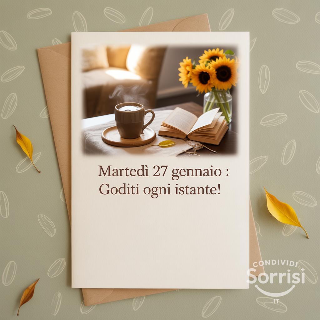 Martedì 27 gennaio : goditi ogni istante!