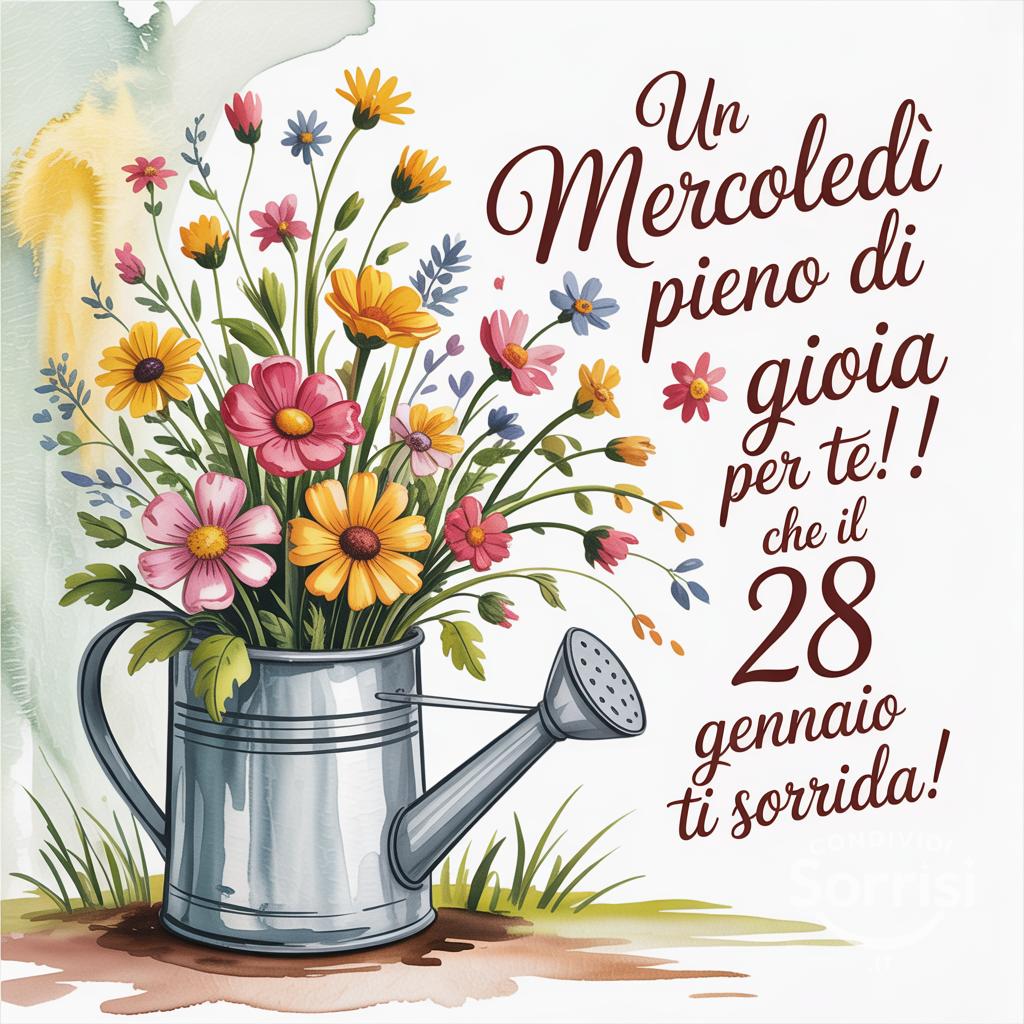 Un mercoledì pieno di gioia per te! Che il 28 gennaio  ti sorrida!