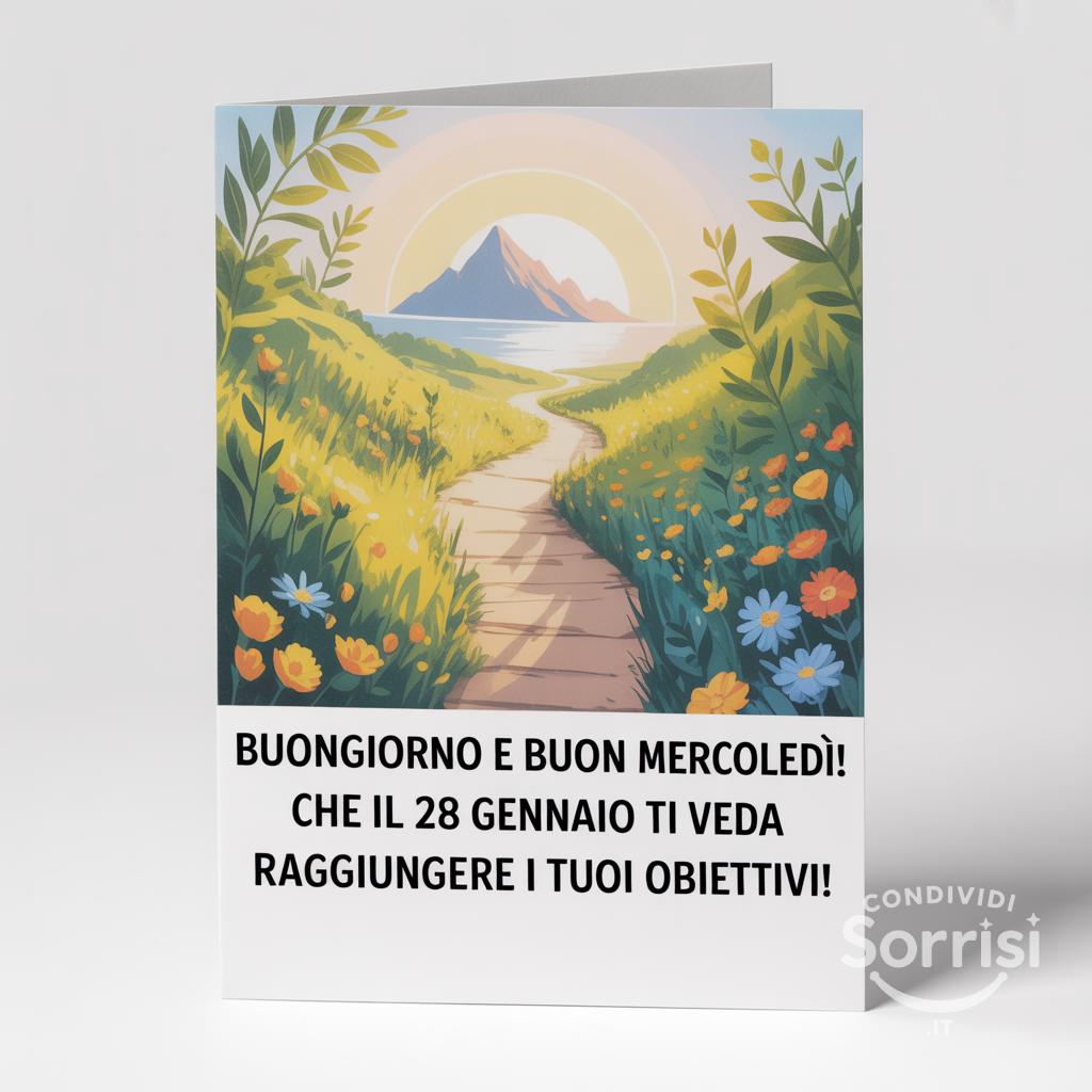 Buongiorno e buon mercoledì! Che il 28 gennaio  ti veda raggiungere i tuoi obiettivi!
