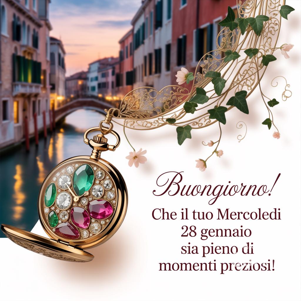 Buongiorno! Che il tuo mercoledì 28 gennaio  sia pieno di momenti preziosi!