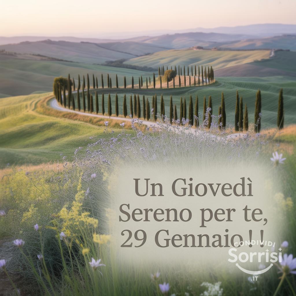 Un giovedì sereno per te, 29 gennaio !