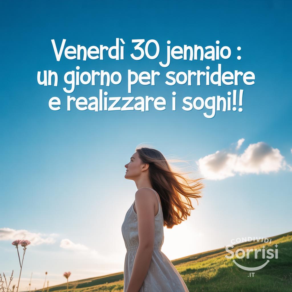 Venerdì 30 gennaio : un giorno per sorridere e realizzare i sogni!