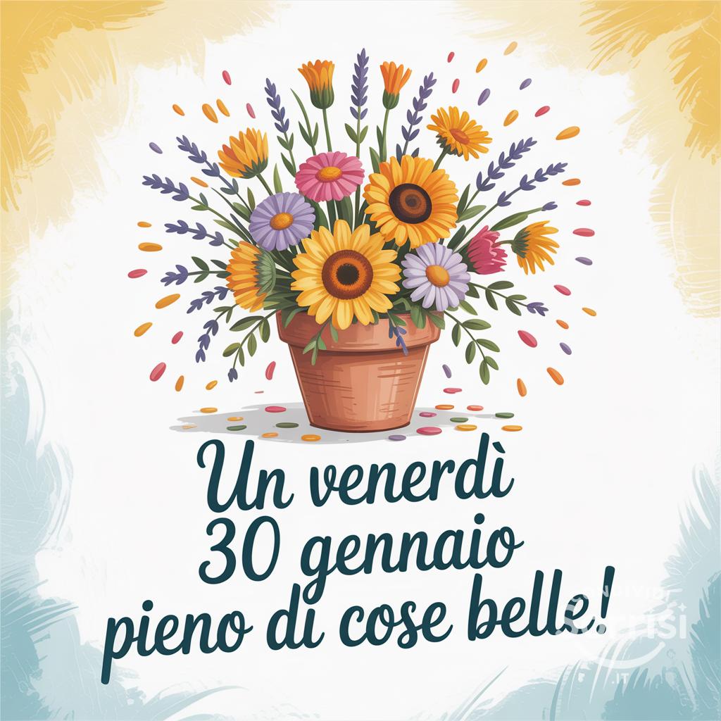 Un venerdì 30 gennaio  pieno di cose belle!
