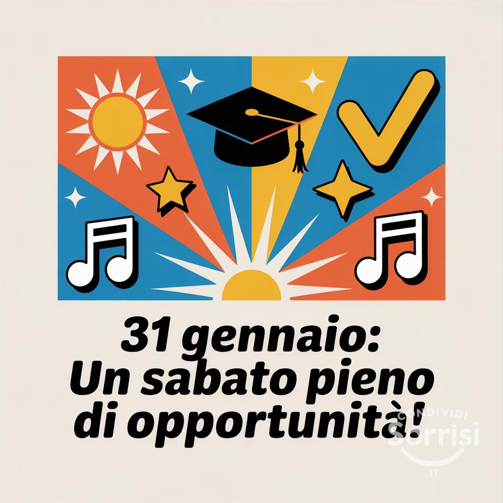 31 gennaio: un sabato pieno di opportunità!