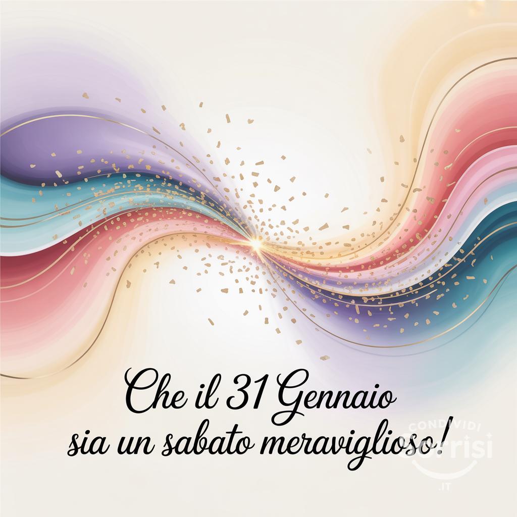 Che il 31 gennaio sia un sabato meraviglioso!
