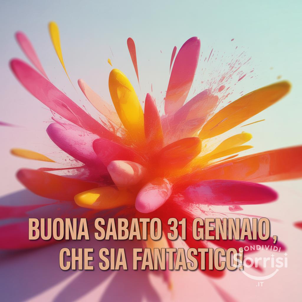 Buona sabato 31 gennaio , che sia fantastico!