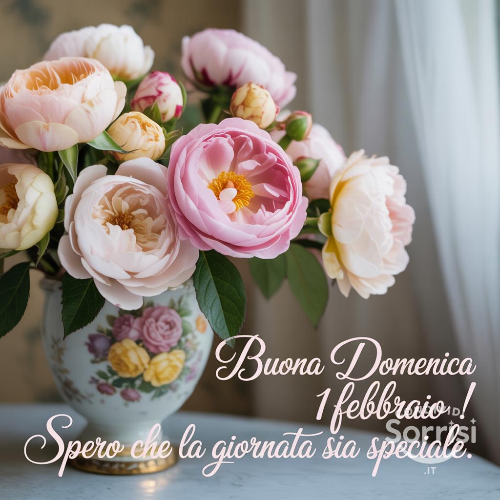 Buona domenica 1 febbraio ! Spero che la giornata sia speciale.