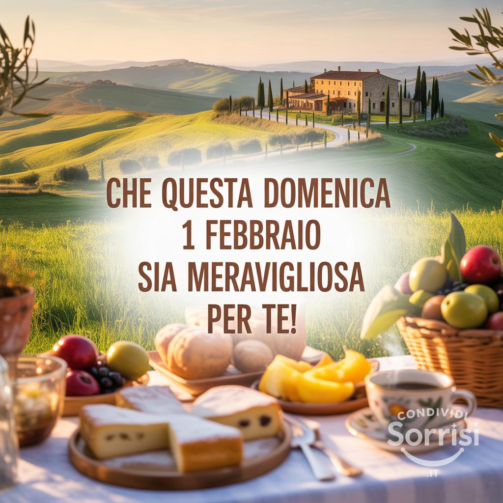 Che questa domenica 1 febbraio  sia meravigliosa per te!