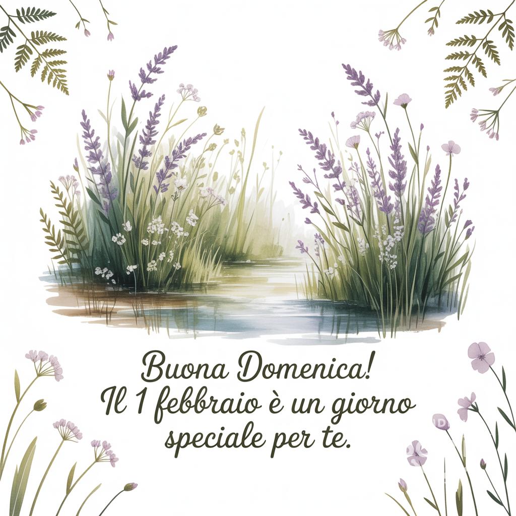 Buona domenica! Il 1 febbraio  è un giorno speciale per te.