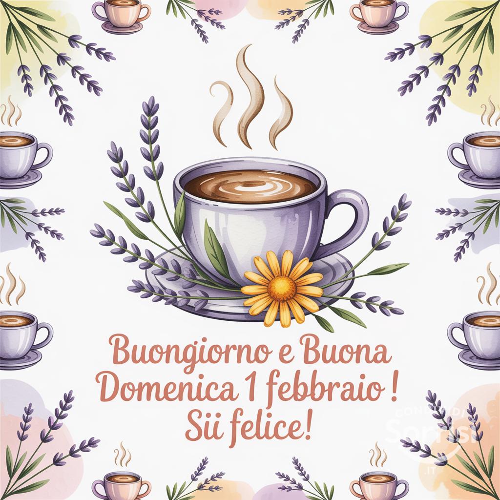 Buongiorno e buona domenica 1 febbraio ! Sii felice!