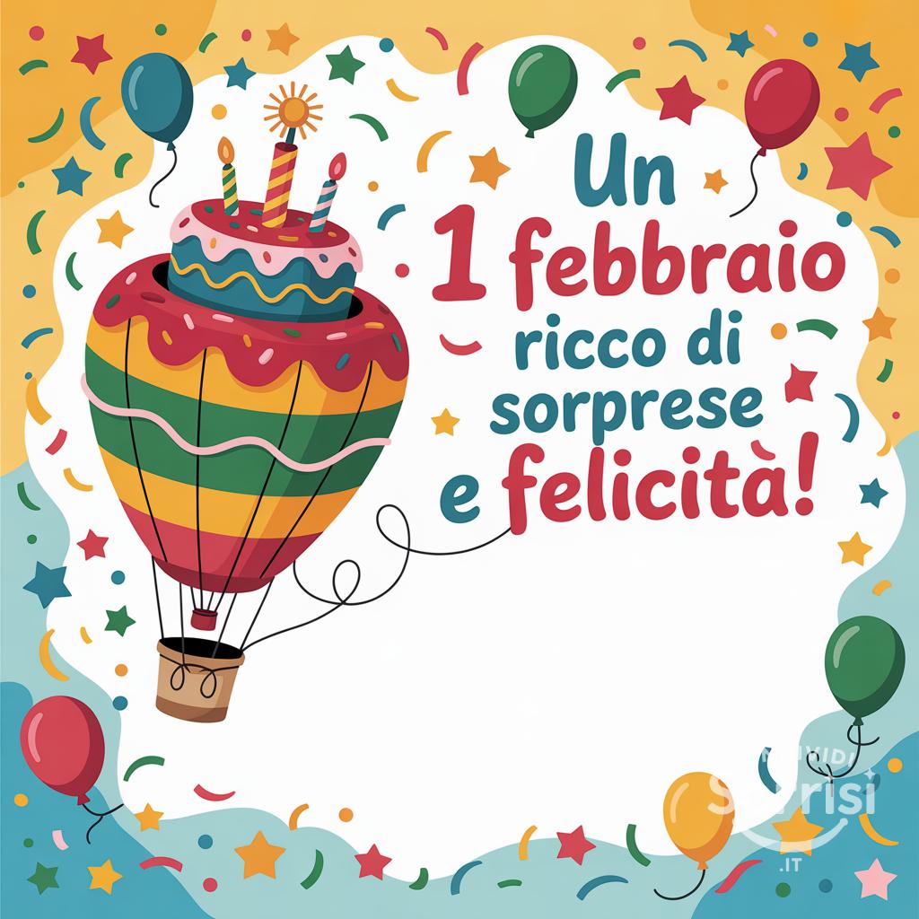 Un 1 febbraio  ricco di sorprese e felicità!