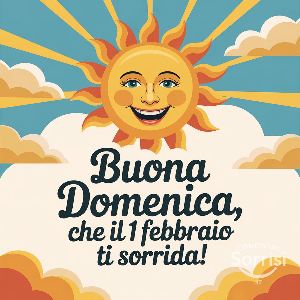 Buona domenica, che il 1 febbraio  ti sorrida!