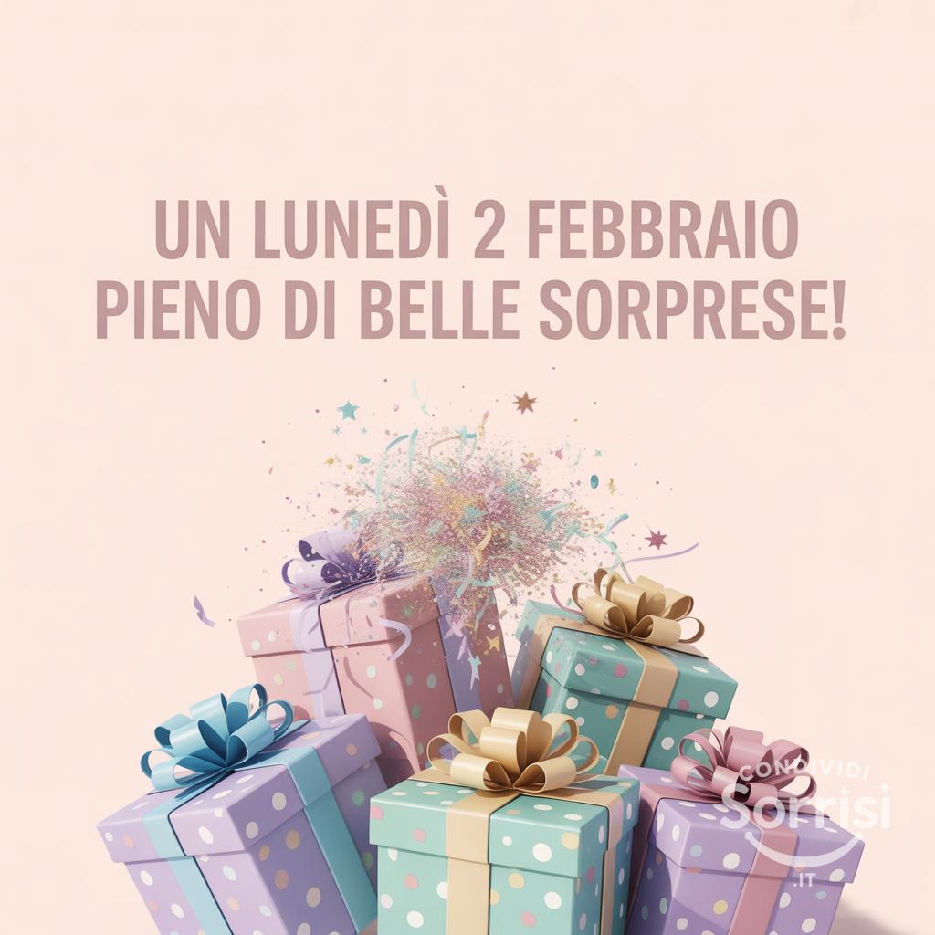 Un lunedì 2 febbraio  pieno di belle sorprese!