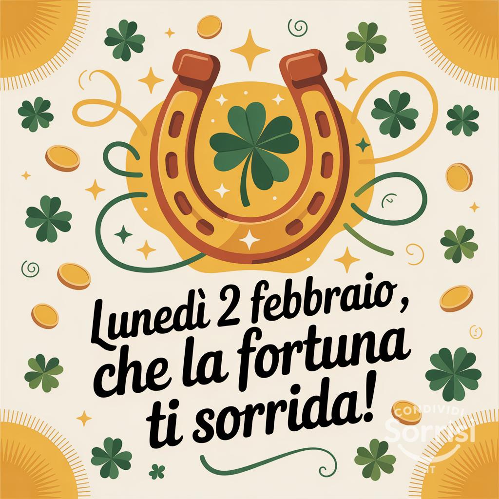 Lunedì 2 febbraio , che la fortuna ti sorrida!
