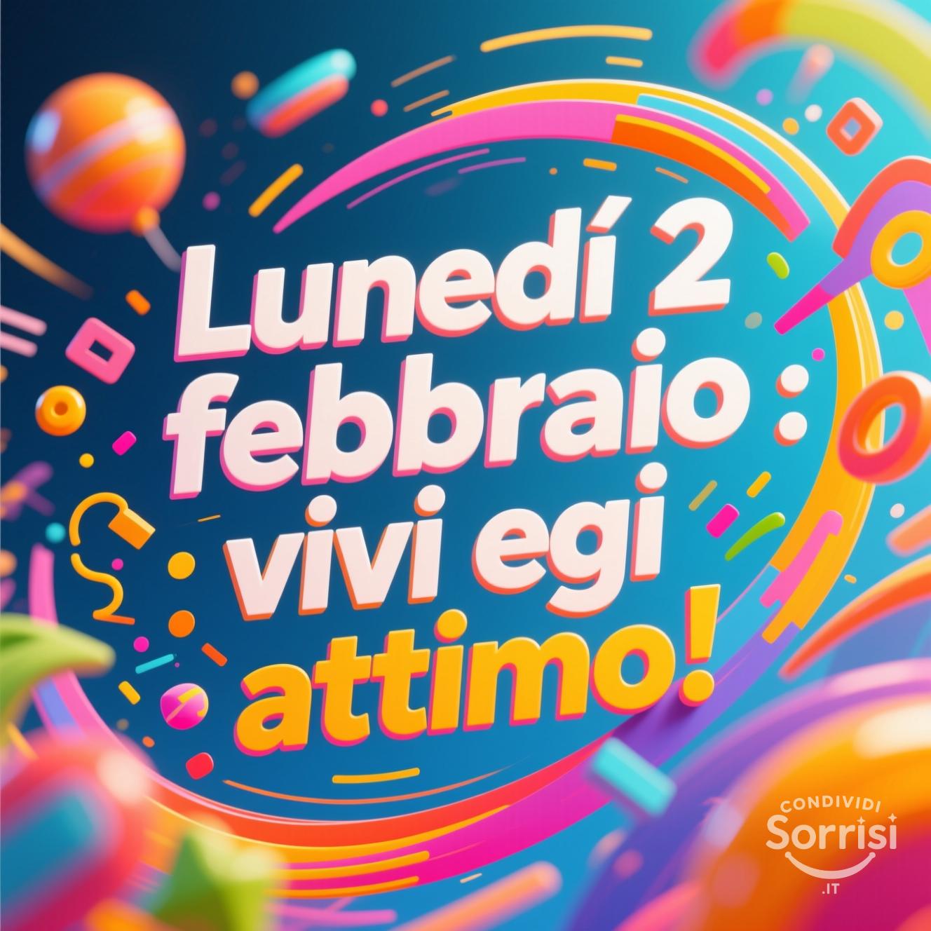 Lunedì 2 febbraio : vivi ogni attimo!