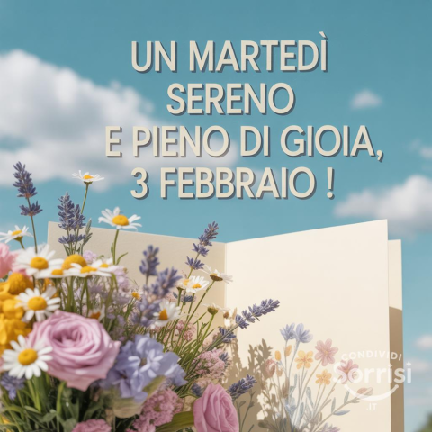 Un Sereno Buongiorno Martedì 3 Febbraio 2026!