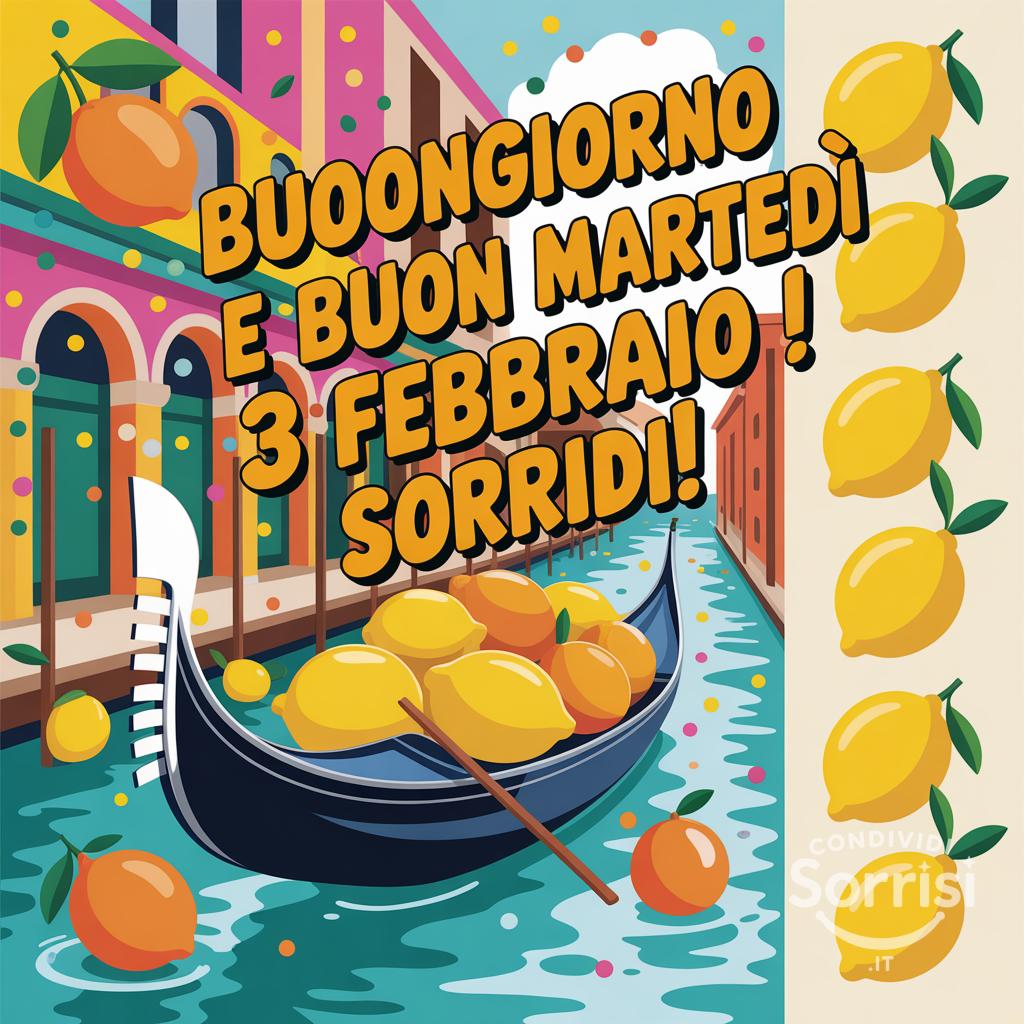 Buongiorno e buon martedì 3 febbraio ! Sorridi!