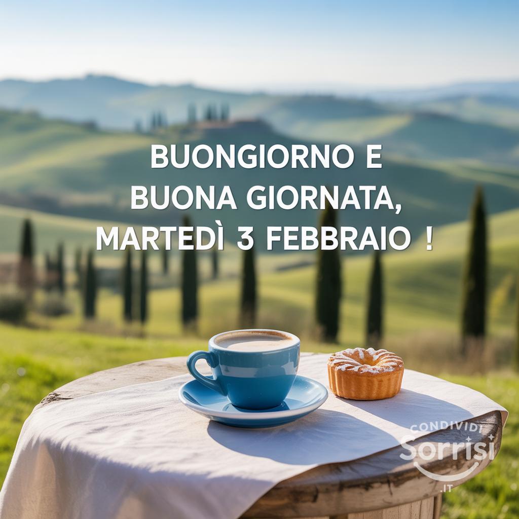 Buongiorno e buona giornata, martedì 3 febbraio !