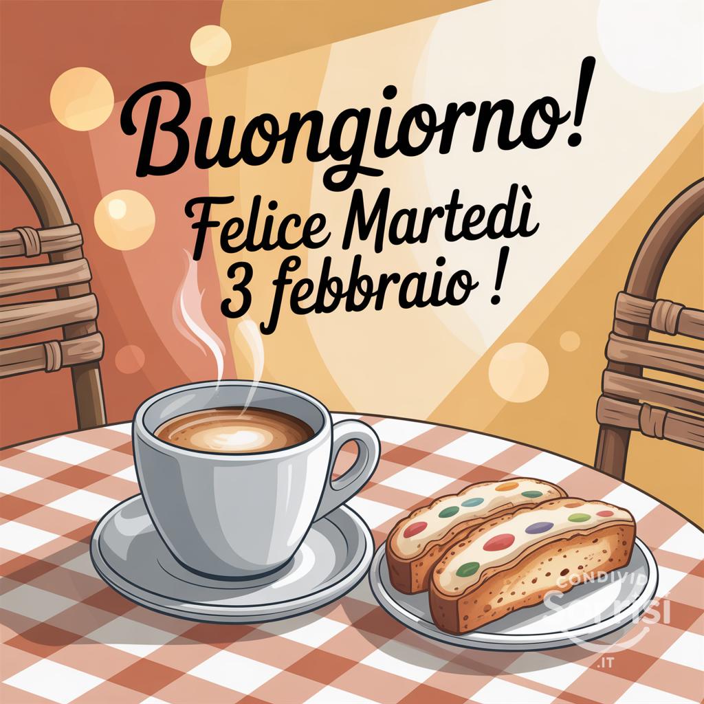 Buongiorno! Felice martedì 3 febbraio !