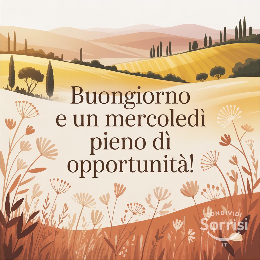 Buongiorno e un mercoledì pieno di opportunità!