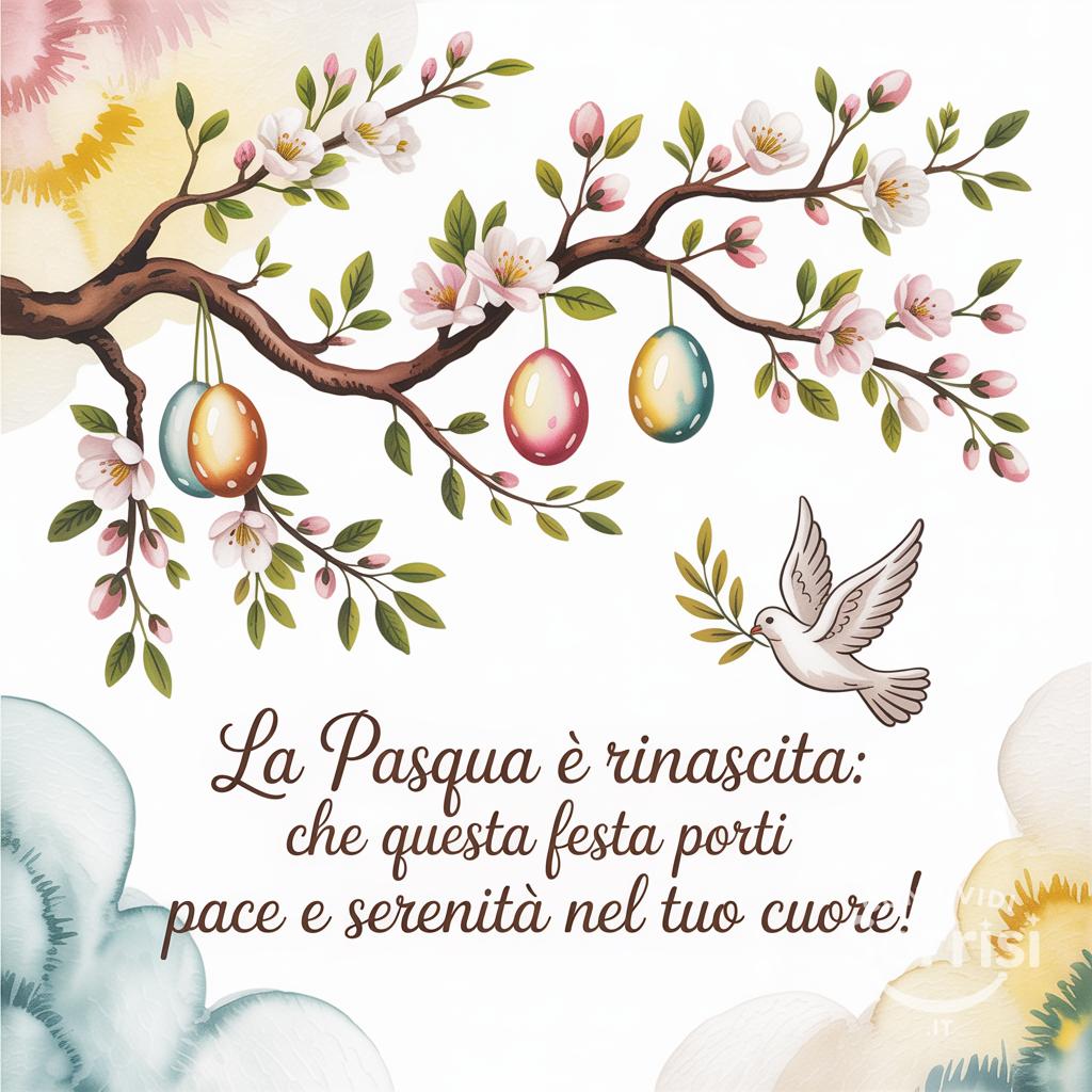 La Pasqua è rinascita: che questa festa porti pace e serenità nel tuo cuore!