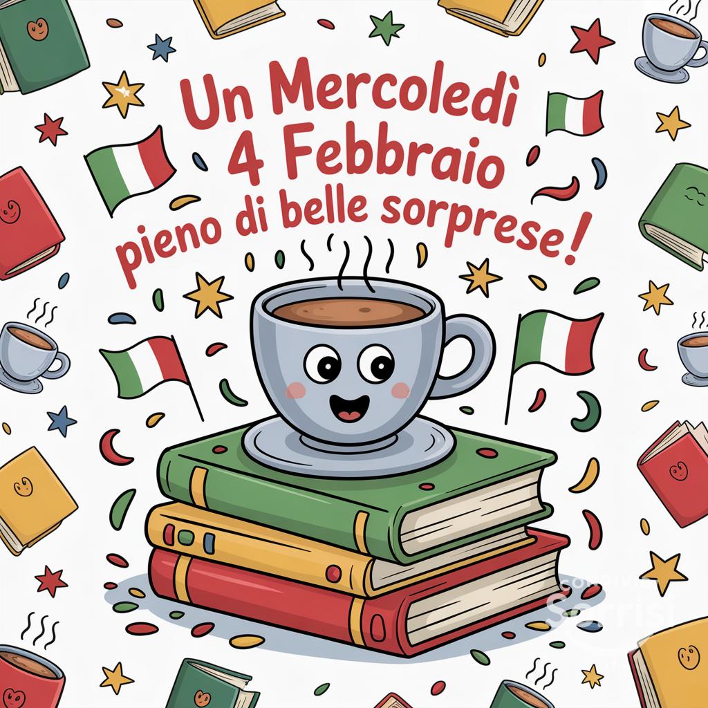 Un mercoledì 4 febbraio  pieno di belle sorprese!