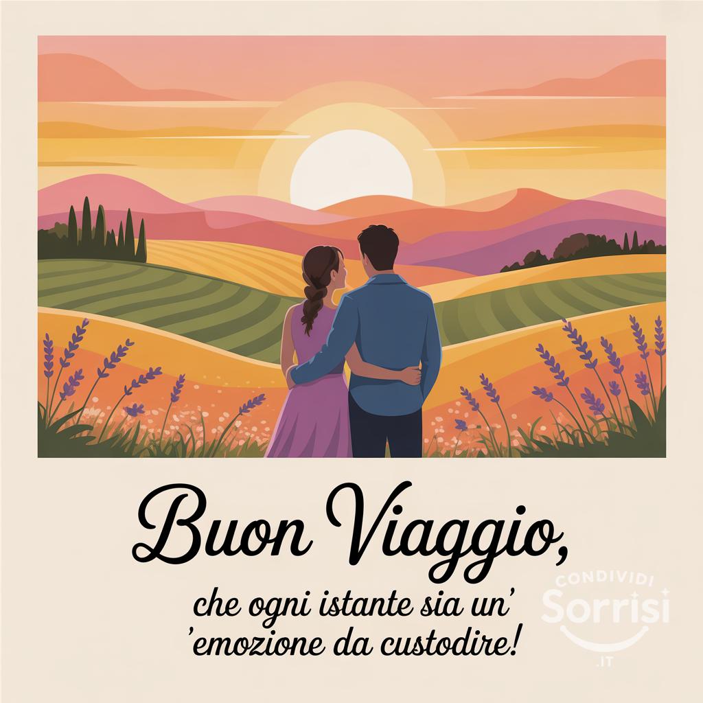 Buon viaggio, che ogni istante sia un'emozione da custodire!