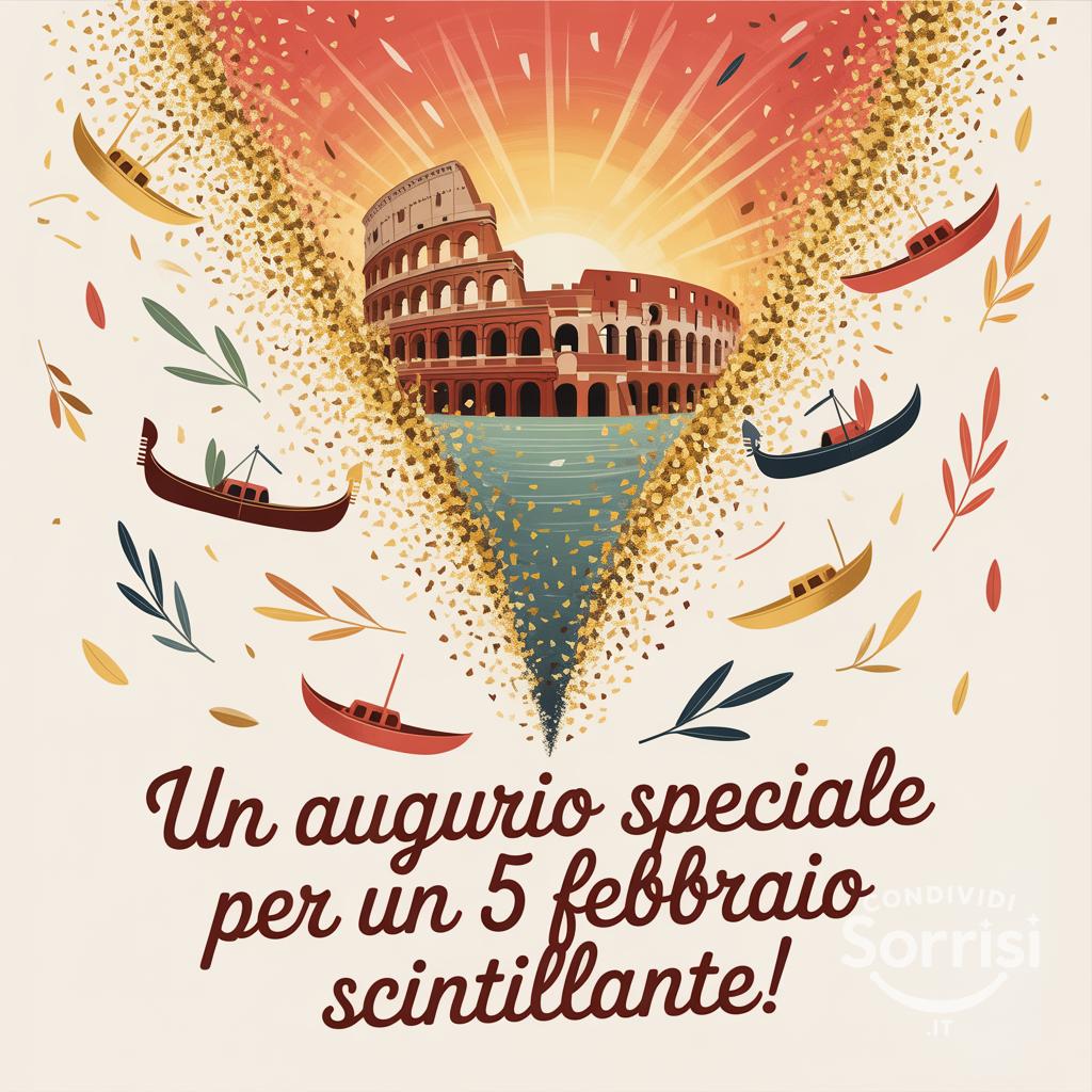 Un augurio speciale per un 5 febbraio  scintillante!