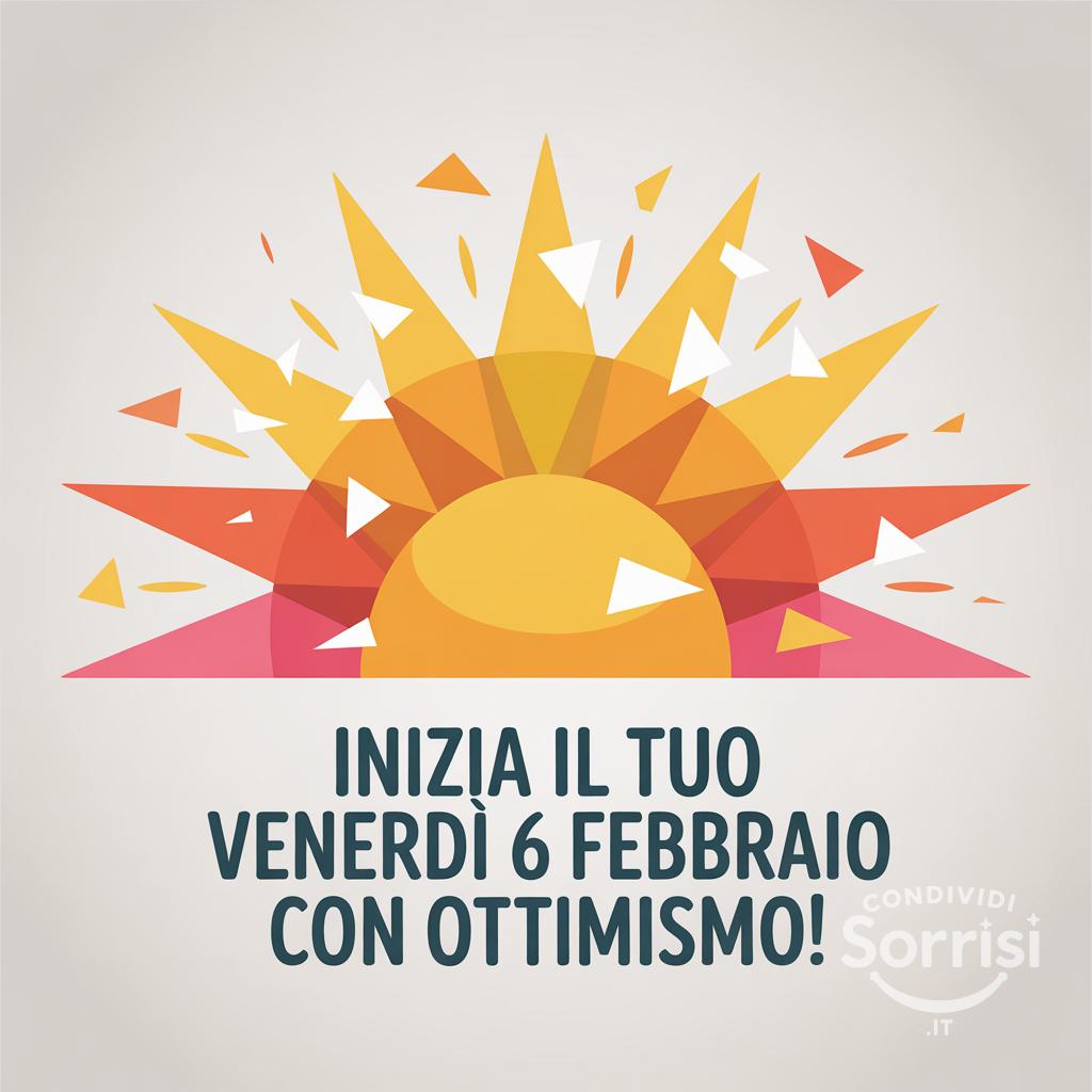 Inizia il tuo venerdì 6 febbraio  con ottimismo!