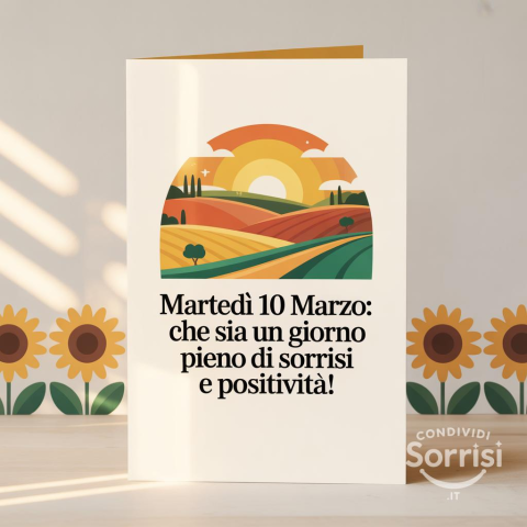 Buongiorno e Buon Martedì 10 Marzo 2026: Un Inizio di Settimana Pieno di Energie e Speranza