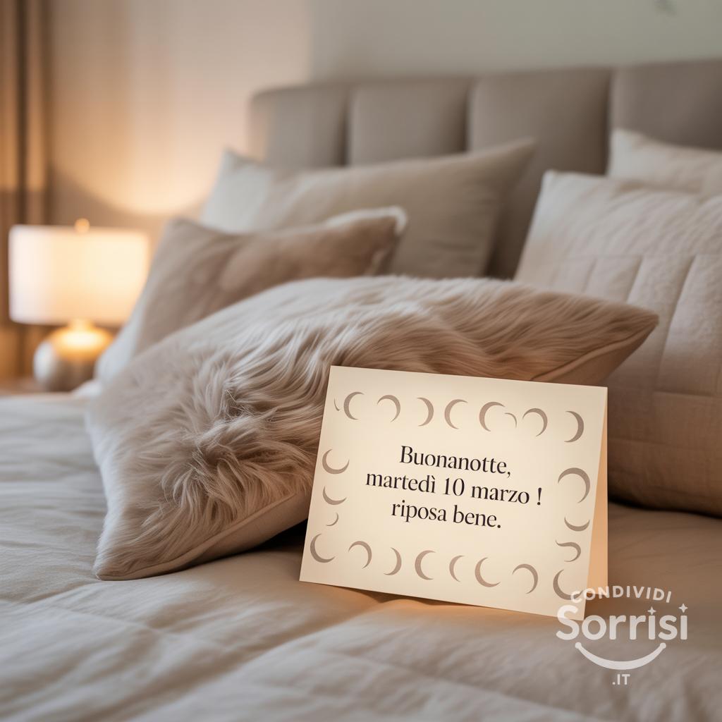 Buonanotte, martedì 10 marzo ! Riposa bene.