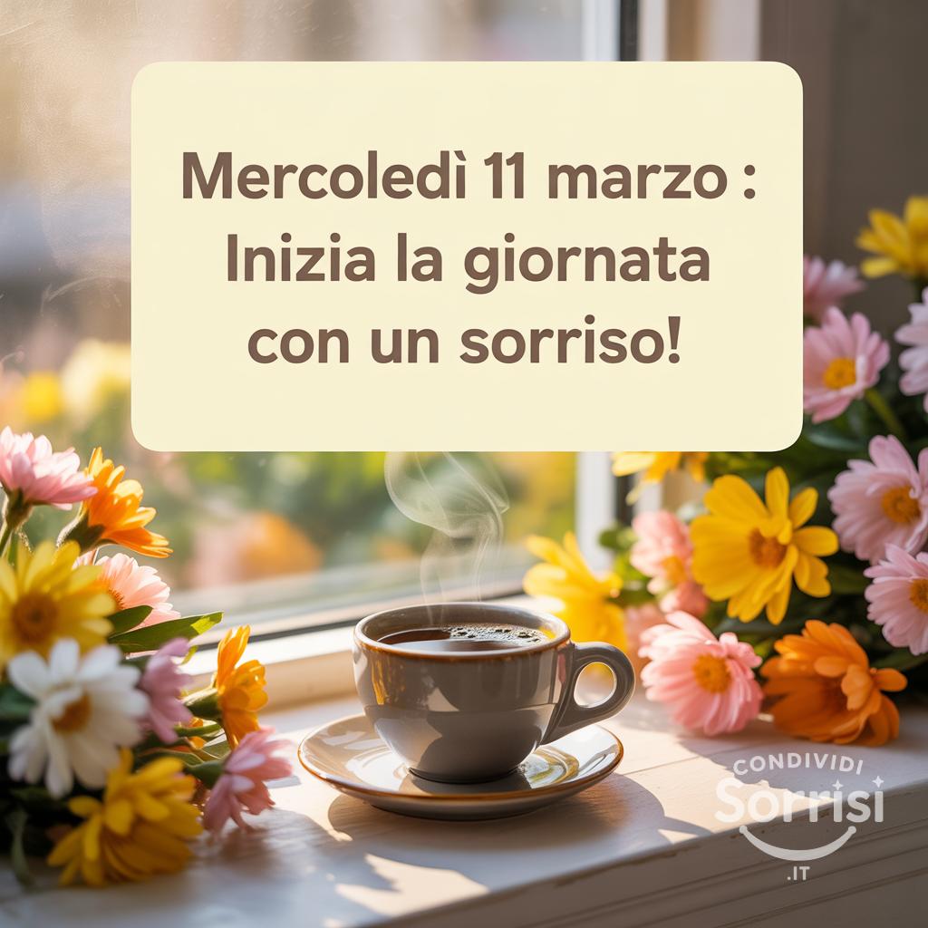 Mercoledì 11 Marzo : Inizia la giornata con un sorriso!