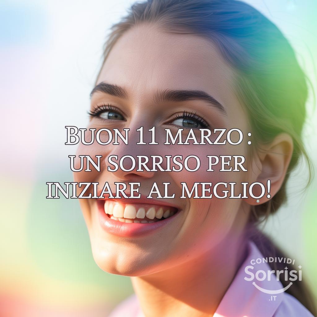 Buon 11 Marzo : un sorriso per iniziare al meglio!