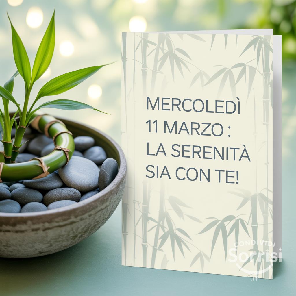 Mercoledì 11 Marzo : la serenità sia con te!