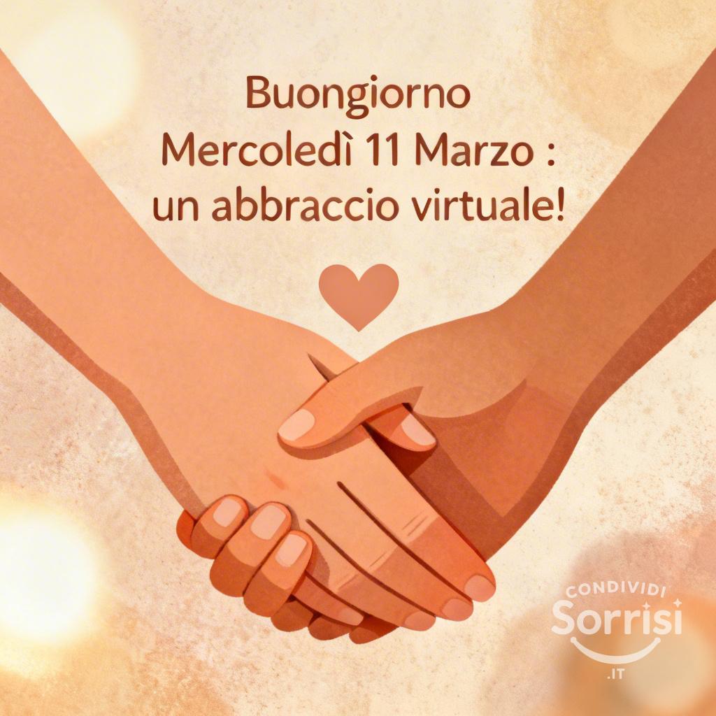 Buongiorno Mercoledì 11 Marzo : un abbraccio virtuale!